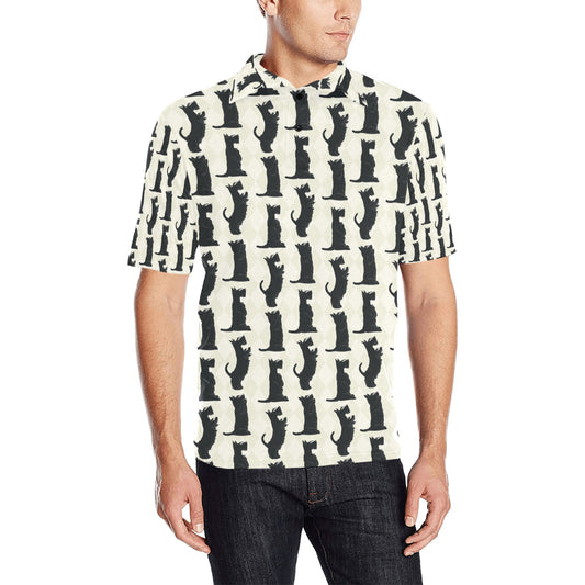 Scottish Terriers Print Design LKS309 Men Polo Shirt