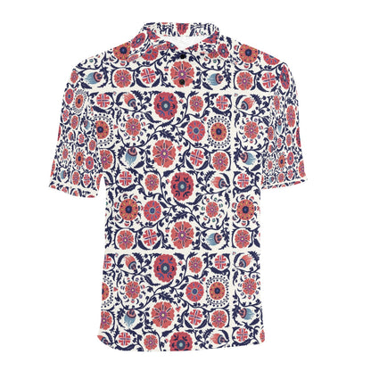 Suzani Print Design LKS304 Men Polo Shirt