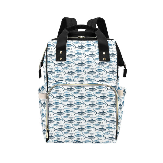 Tuna Fish Print Design LKS303 Diaper Bag Backpack