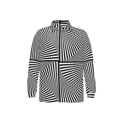 Vortex Print Design LKS302 Long Sleeve Polo Shirt For Men's