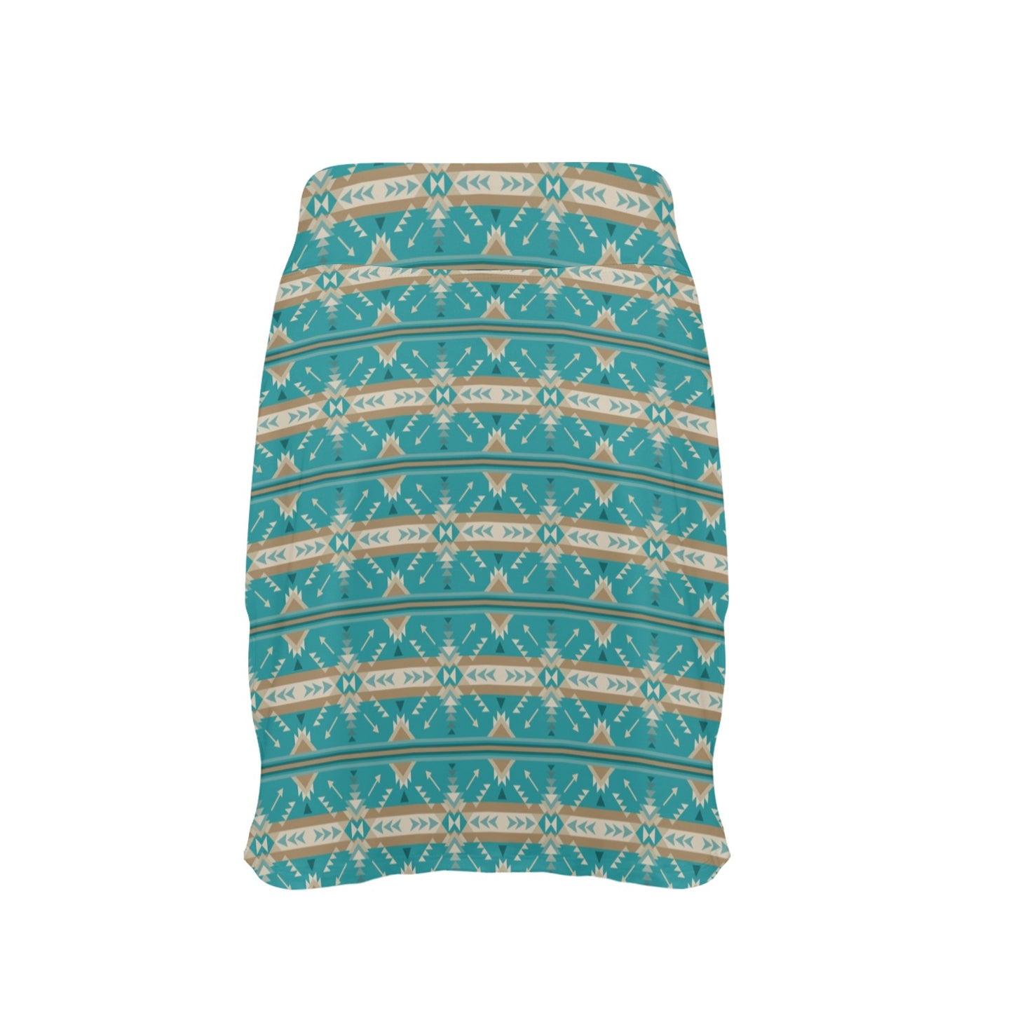 Southwest Native Design Themed Print 17" Golf & Pickleball Skort with Pockets