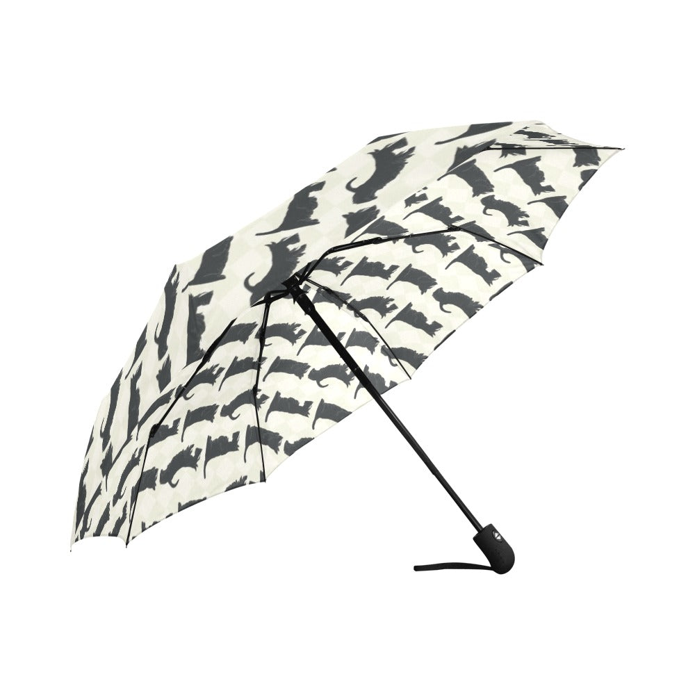 Scottish Terriers Print Design LKS309 Anti-UV Automatic Umbrella