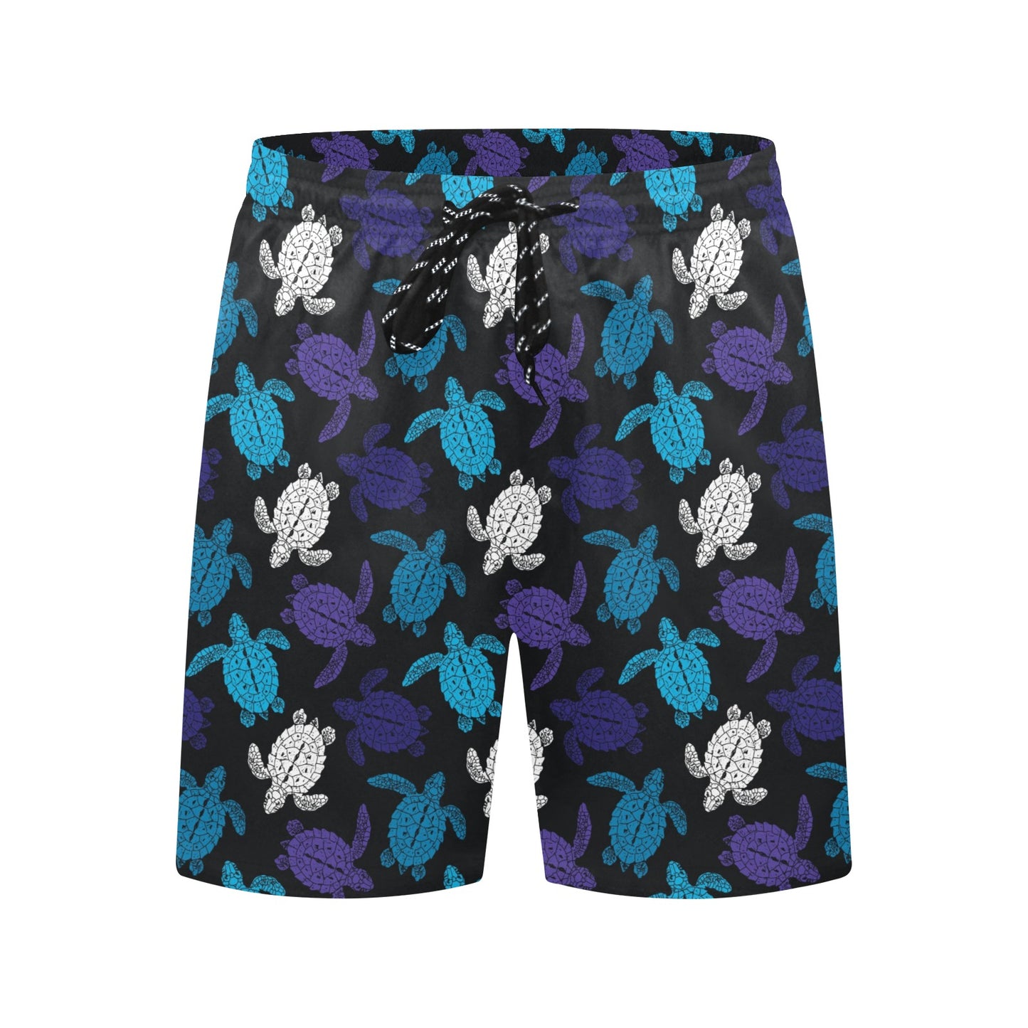Sea Turtle Print Design LKS306 Men's Swim Trunks Beach Shorts