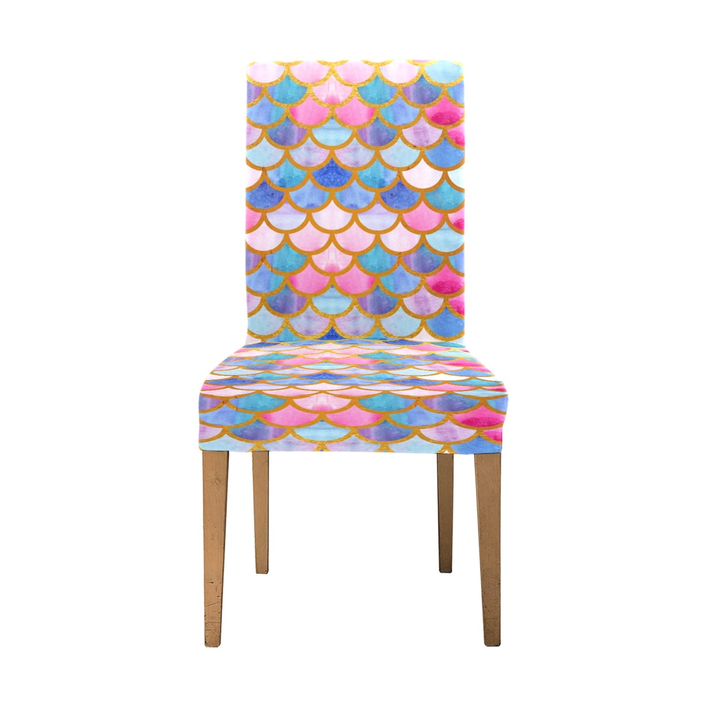 Scales Print Design LKS401 Dining Chair Slipcover