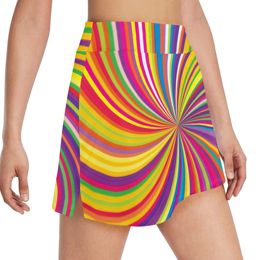 Vortex Print Design LKS301 17" Golf & Pickleball Skort with Pockets