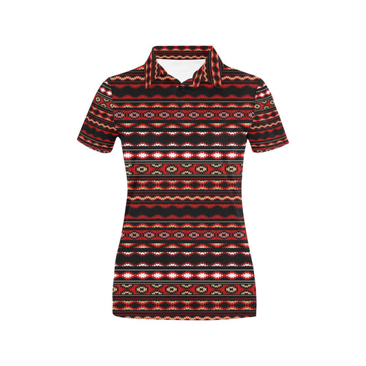 Southwestern Themed Women's Polo Shirt