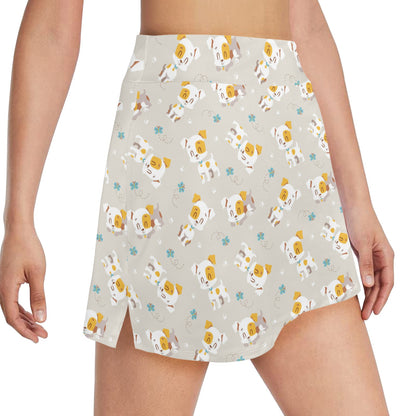 Russell Terriers Print Design LKS306 17" Golf & Pickleball Skort with Pockets