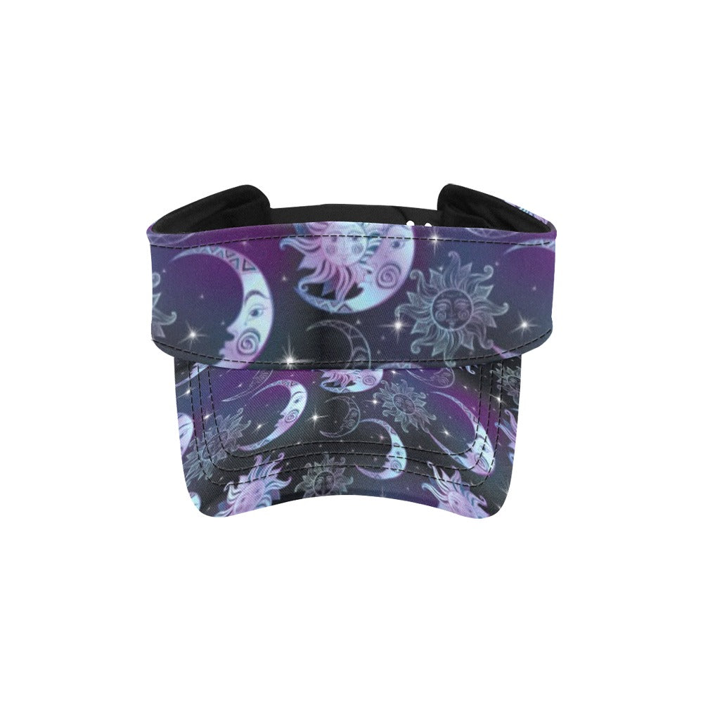 Sun Moon Print Design LKS303 Unisex Sun Visor