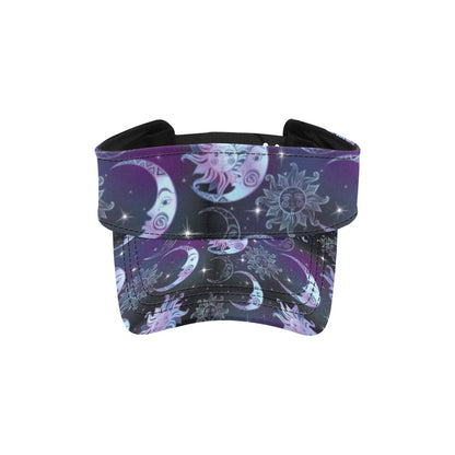 Sun Moon Print Design LKS303 Unisex Sun Visor