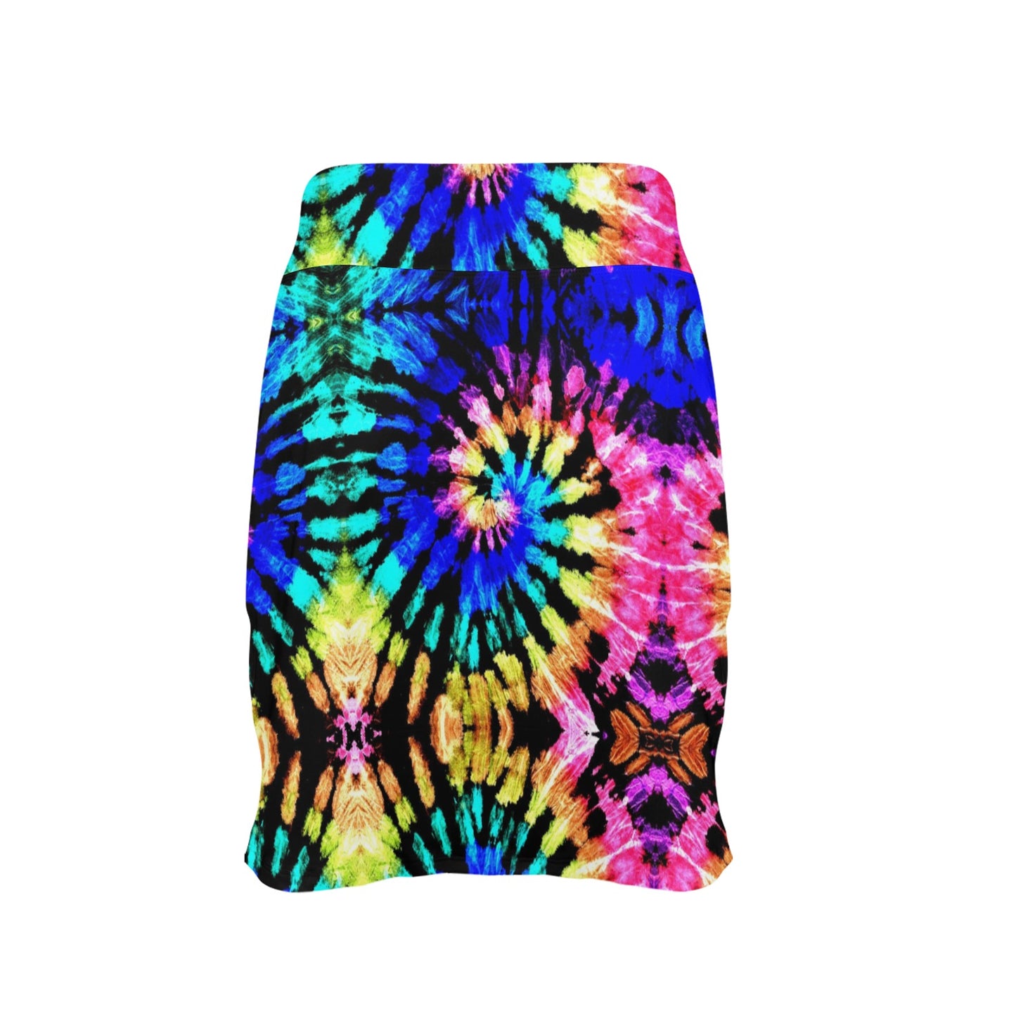 Tie Dye Rainbow Design Print 17" Golf & Pickleball Skort with Pockets