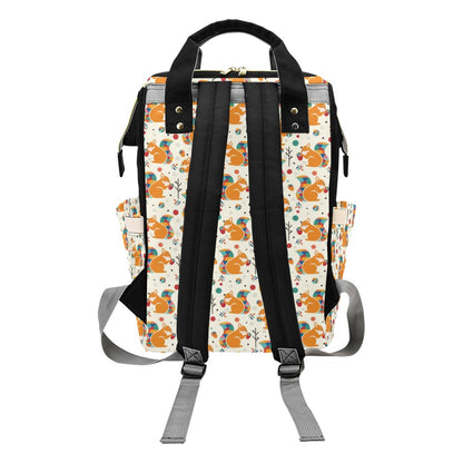 Squirrel Print Design LKS304 Diaper Bag Backpack