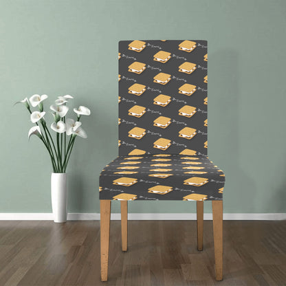 S_Mores Print Design LKS301 Dining Chair Slipcover