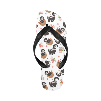 Skunk Print Design LKS304 Flip Flops