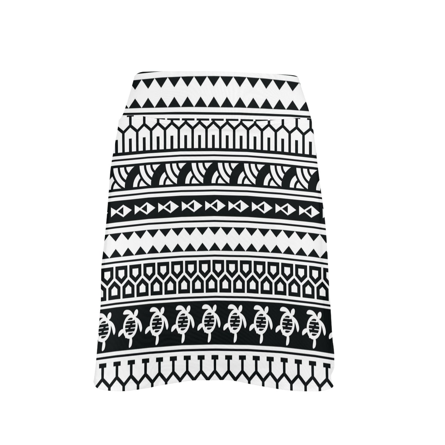 Samoan Pattern Print Design LKS303 17" Golf & Pickleball Skort with Pockets