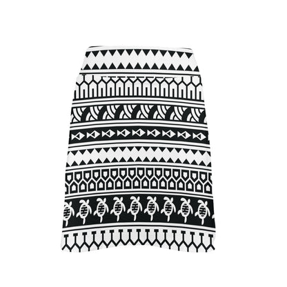 Samoan Pattern Print Design LKS303 17" Golf & Pickleball Skort with Pockets