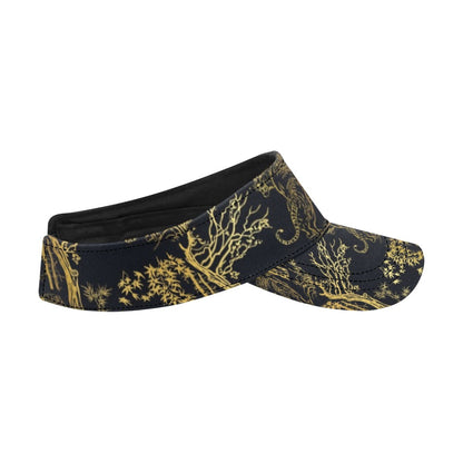Tiger Gold Print Design LKS307 Unisex Sun Visor