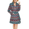 Suzani Print Design LKS302 Women's Fleece Robe