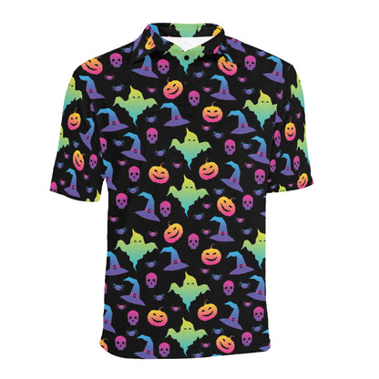 Halloween Print Design LKS404 Men Polo Shirt