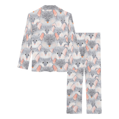 Rat Baby Pattern Print Design 02 Women's Long Pajama Set