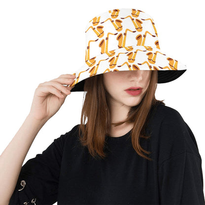 Saxophone Print Design LKS404 Unisex Bucket Hat