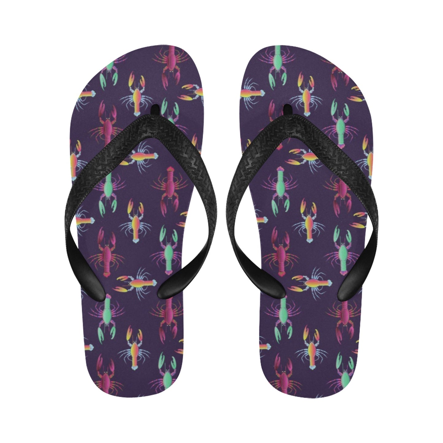 Lobster Print Design LKS402 Flip Flops