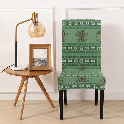Tree Of Life Knit Style Print Design LKS301 Dining Chair Slipcover