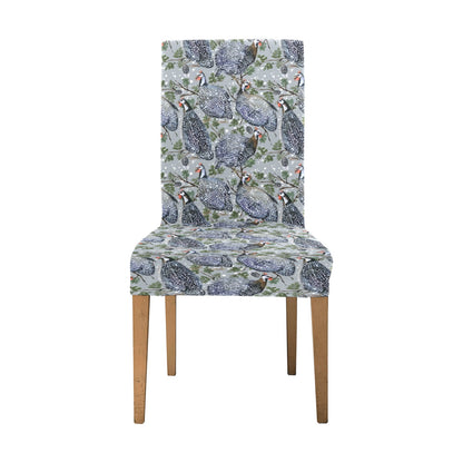 Guinea Fowl Print Design LKS402 Dining Chair Slipcover