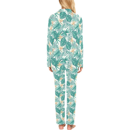 Bird Of Paradise Pattern Print Design 05 Women's Long Pajama Set