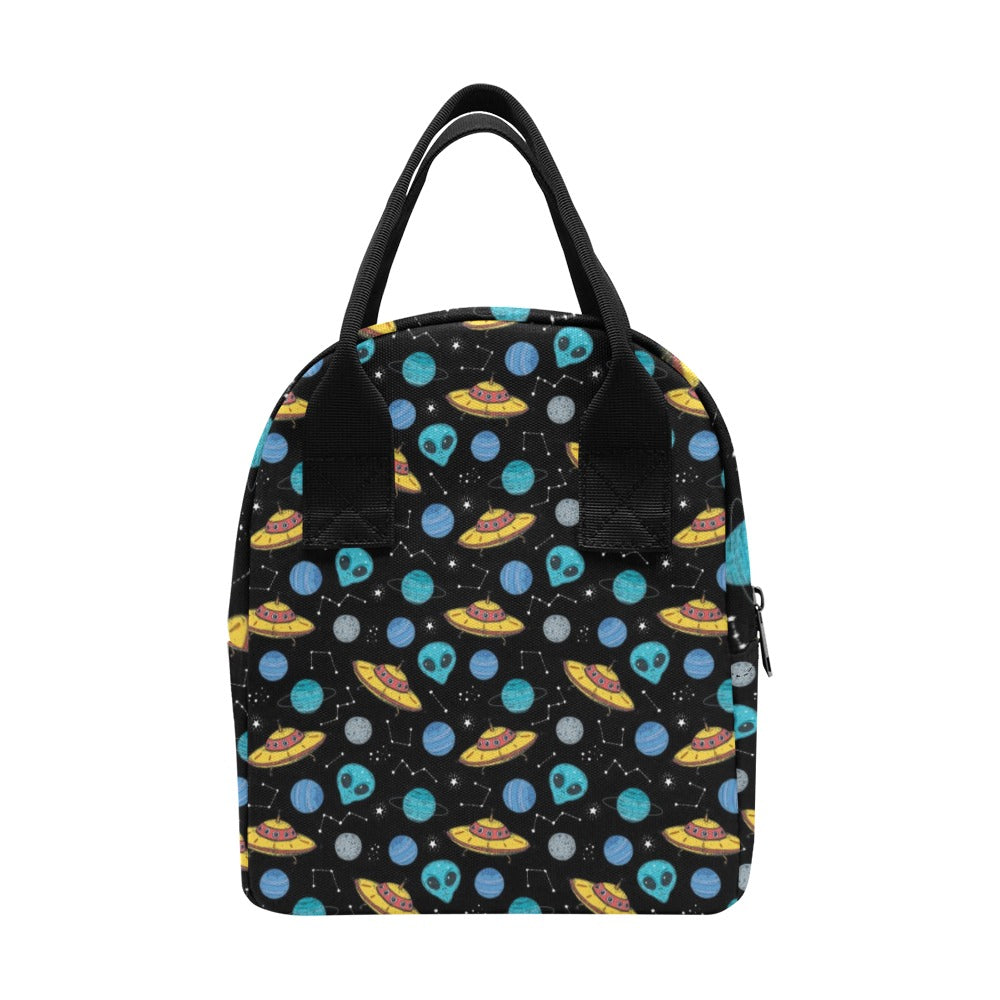 UFO Alien Print Design LKS306 Insulated Lunch Bag