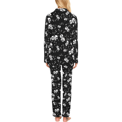 Violin Print Design LKS404 Women's Long Pajama Set