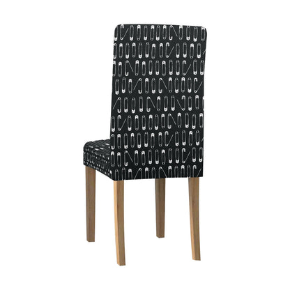 Safety Pin Print Design LKS302 Dining Chair Slipcover