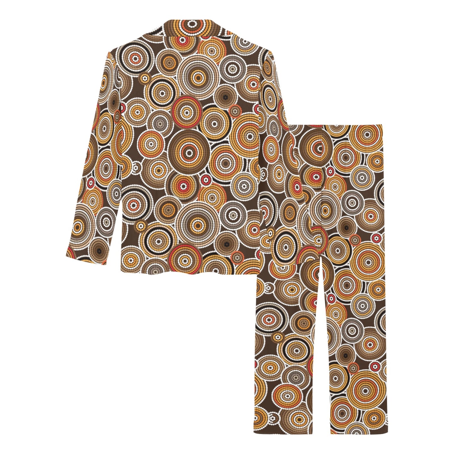 Aboriginal Print Design LKS402 Women's Long Pajama Set
