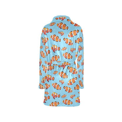 Clownfish Pattern Print Design 01 Women's Fleece Robe