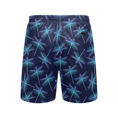 Dragonfly Hand Drawn Style Print Men's Swim Trunks Beach Shorts