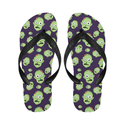 Zombie Print Design LKS303 Flip Flops