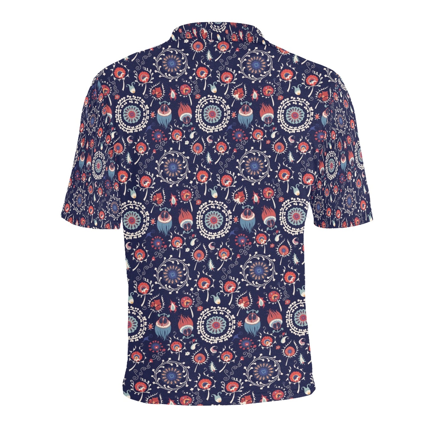 Suzani Print Design LKS305 Men Polo Shirt