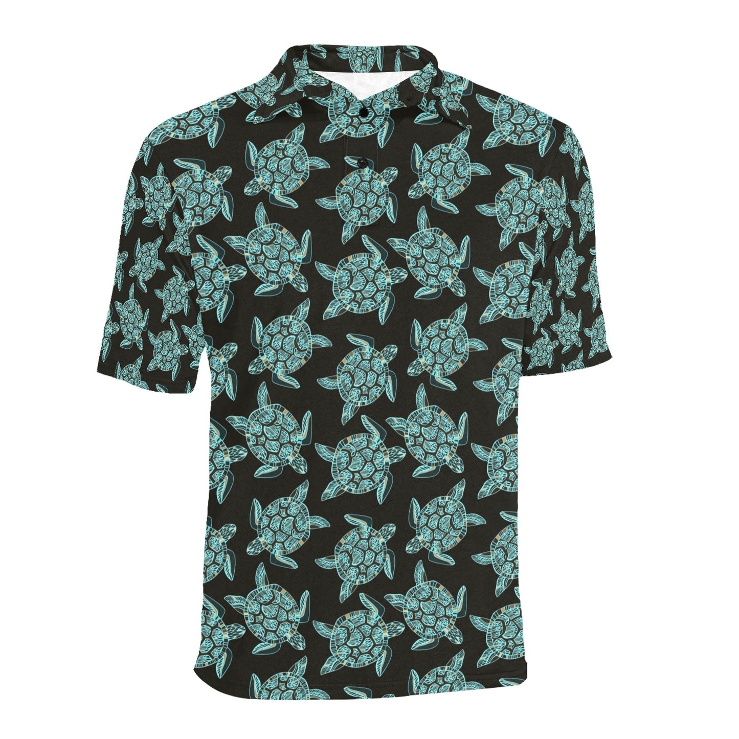 Sea Turtle Print Design LKS302 Men Polo Shirt
