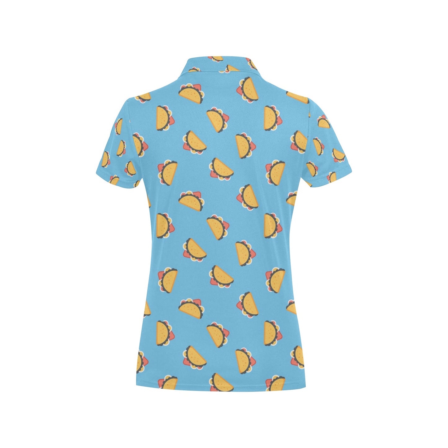 Taco Print Design LKS301 Women's Polo Shirt