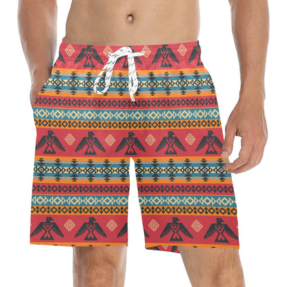 Eagles Native American Design Men's Swim Trunks Beach Shorts