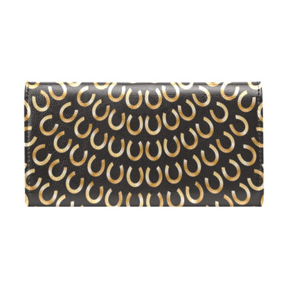 Horseshoe Print Design LKS304 Women's Trifold Wallet