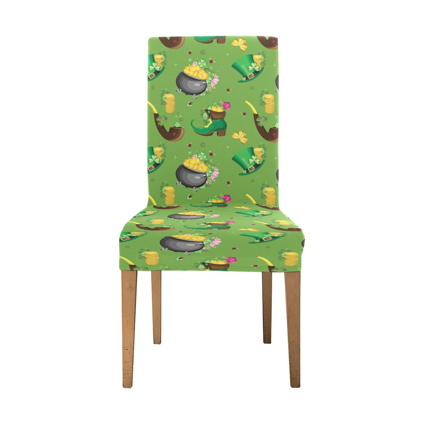 Shamrock Saint Patrick's Day Print Design LKS306 Dining Chair Slipcover