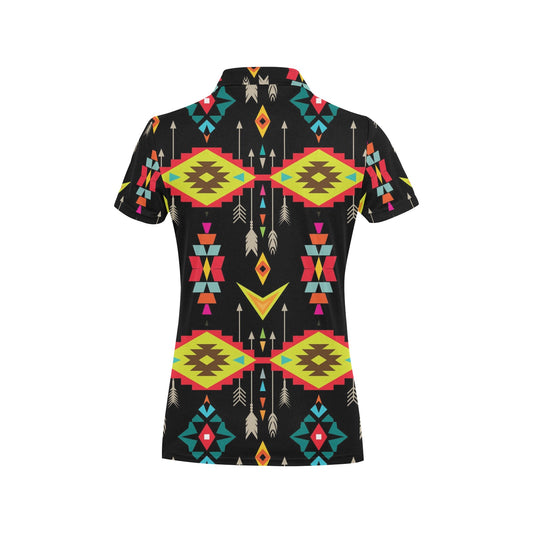 Native Pattern Print Design A05 Women's Polo Shirt