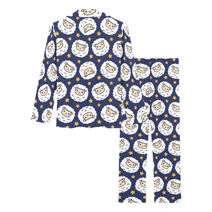 Sheep Print Design LKS402 Women's Long Pajama Set