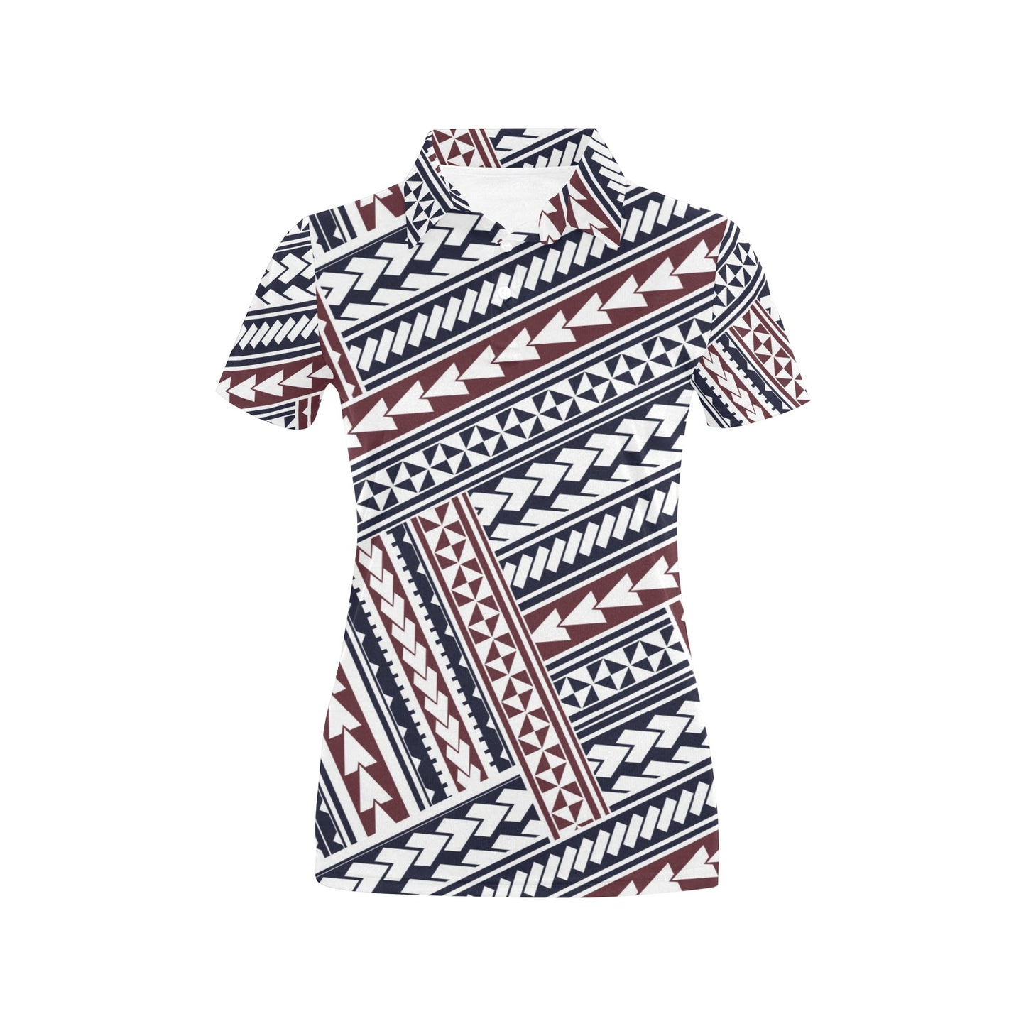Polynesian Tribal line Women's Polo Shirt