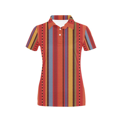 Mexican Pattern Print Design 05 Women's Polo Shirt