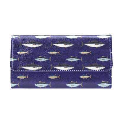 Tuna Fish Print Design LKS304 Women's Trifold Wallet