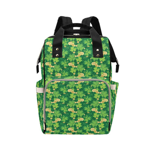 Shamrock Print Design LKS301 Diaper Bag Backpack