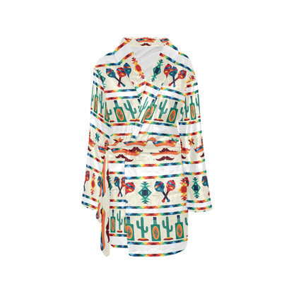 Maracas Mexican Pattern Print Design 01 Women's Fleece Robe