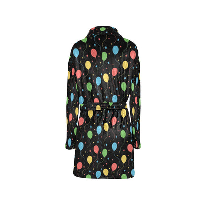 Ballon Colorful Pattern Print Design 04 Women's Fleece Robe