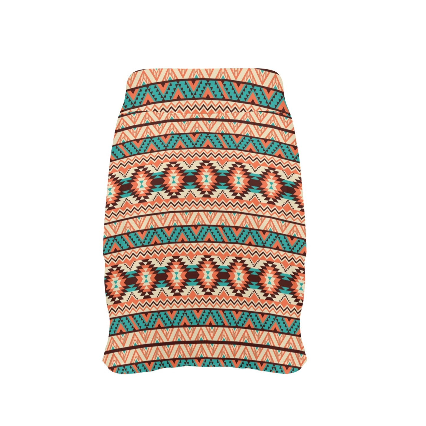 Navajo Western Style Print Pattern 17" Golf & Pickleball Skort with Pockets